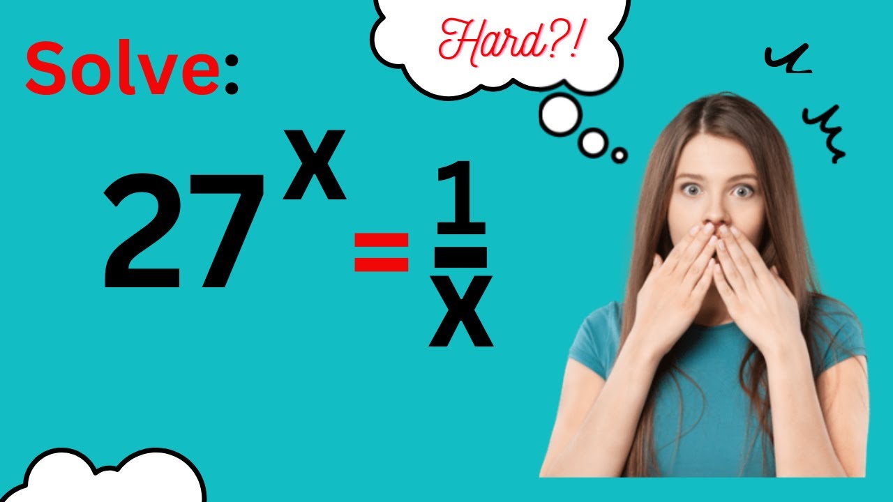 Challenging Exponential Equation Advanced Mathematics Youtube