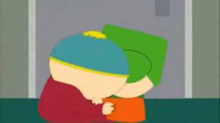 SouthPark Cartman and Kyle are having sex (kissing)