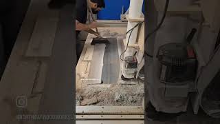 Flattening an Epoxy River Table Top with a CNC machine