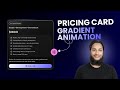 Elementor WordPress Pricing Card Gradient Border Animation by CSS