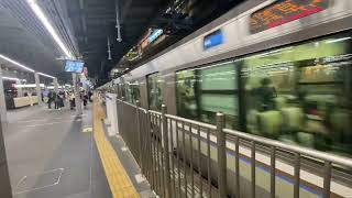 JR京都線・琵琶湖線223系2000番台新快速草津行き　　夜の大阪駅発車！