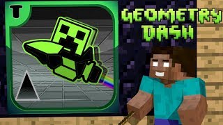 Monster School: Geometry Dash Challenge - Minecraft Animation