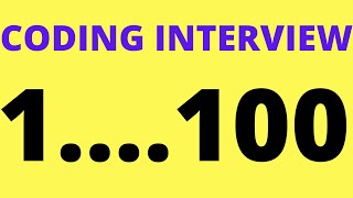 INTERVIEW QUESTION: PRINT FROM 1 TO 100 WITHOUT USING ANY NUMBERS IN YOUR CODE | JAVA | INTERVIEWDOT