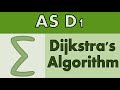 AS Decision 1 (D1) -  Dijkstra's algorithm