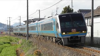 JR四国　土讃線　多度津駅 - 金蔵寺駅　2000系気動車　特急「南風」