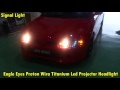 Eagle eyes Proton Wira Titanium LED Starline Projector headlight