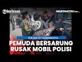 Viral Pemuda Bersarung dan Peci Hancurkan Mobil Polisi di Tasikmalaya Diduga Terkait Rizieq