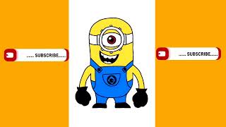 how to draw a Minions | drawing Minions #drawing #draw #art #minions #howtodraw