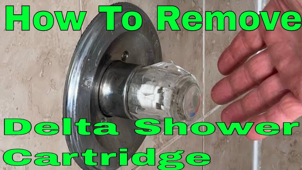 How To Change Remove A Shower Faucet Cartridge How To Repair A Delta ...