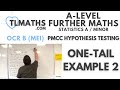 OCR MEI Statistics Minor C: PMCC Hypothesis Testing: 05 One-Tail Example 2