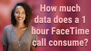 How much data does a 1 hour FaceTime call consume?