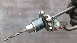 TRUE CRAZY IDEA!! This welder makes drill bits from used gears