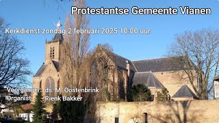 Kerkdienst zondag 2 Februari 2025