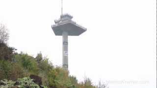 Pyramidenkogel Sprengung1 Turm fällt