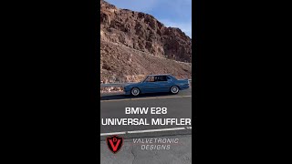 LOUD BMW E28 at the Hoover Dam with VALVETRONIC Designs Muffler #bmw #e28 #exhaust #valvetronic #car