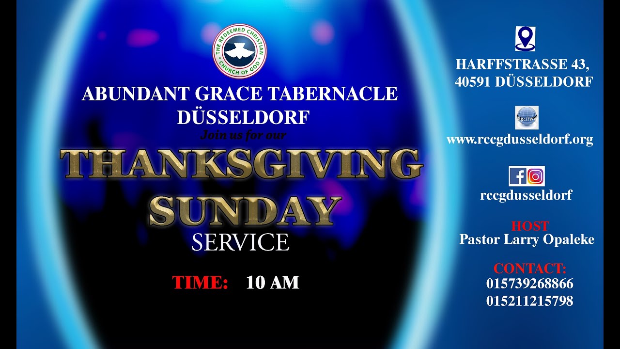 January Thanksgiving Service 2024 || 7th Jan 2024 || AGT Düsseldorf ...