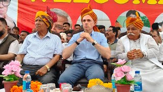 OMAR  Abdullah ex CM Jammu and Kashmir ne Vijaypur gurha slathia Mein Aakar Kya Kaha...