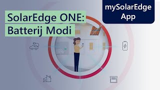 SolarEdge ONE: Batterij Modi