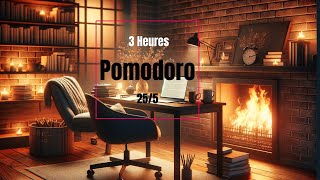 Maximisez Votre Productivité avec le Pomodoro: Cheminée Crépitante \u0026 Pop Calme pour Concentration