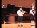 バイオリン発表会 ３歳　violin recital at 3yr old