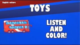 Toys - Exercises - Welcome on board - We will learn english together - Schooltoon