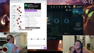xQc reacts to tyler1 viewer getting bombed with ads