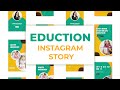 Motion Graphic Animation | After Effects Templates | Education Instagram Story Pack