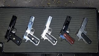 Ed Brown vs Les Baer vs Wilson Combat vs Nighthawk Custom vs Les Baer 1911 .45 ACP