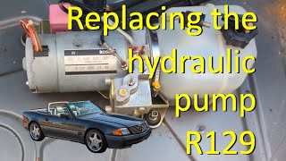 Replacing the hydraulic pump on the Mercedes R129 SL Class