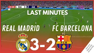 الدقائق الأخيرة • ريال مدريد 3-2 برشلونة • الدوري الإسباني 23/24 | محاكاة VG والترفيه