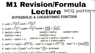 M1 Revision/Doubt clearing lecture