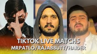 Rajab VS Patlo VS Ayat VS Haider | TikTok live Match | Big Matchs #rajabfamily