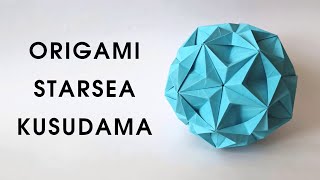 Origami STARSEA KUSUDAMA by Tomoko Fuse | How to make a paper kusudama