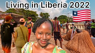 Liberian Cultural Dance+Liberian food at the Liberian fest in west Africa||Liberia 2022🇱🇷