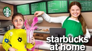 Salish Opens a Starbucks at home for 24 hours | ft/ Anazala Family, Mila | **bad idea** 😐