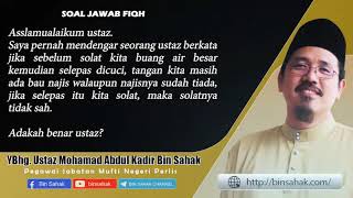 Ada Ustaz Kata Bau Najis Di Tangan Sekalipun Setelah Membersihkannya Menjadikan Solat Tidak Sah