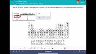 ALEKS: Predicting the relative electronegativities of atoms