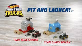Hot Wheels Monster Trucks Pit and Launch Assortment - Smyths Toys