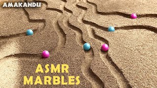 Marble Run in Beach  Sand & Wooden Boxes Amakandu ASMR 01