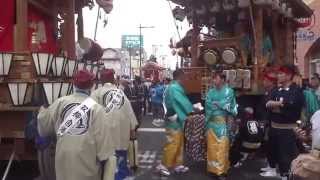 飯能まつり２０１４　双柳の山車　東町交差点に　2014.11.2 Hanno Festival