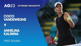 CoCo Vandeweghe v Anhelina Kalinina Extended Highlights | Australian Open 2023 First Round