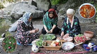 IRAN Best Abgoosht (Broth) Recipe by the River! Most Delicious And Popular Food in Middle East