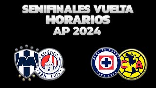 HORARIOS, CANALES Y FECHAS DONDE VER LAS SEMIFINALES DE VUELTA | LIGA MX APERTURA 2024