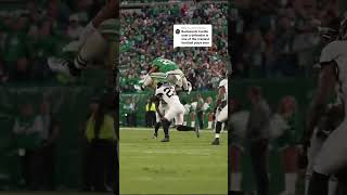 Saquon Barkley Jumps BACKWARDS Over Defender?! This Is INSANE! 🤯 #PhiladelphiaEagles #NFL