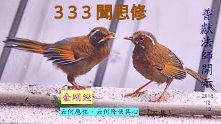 20181219-333聞思修-金剛經-云何應住 云何降伏其心（下集）