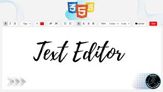 Build a Powerful Text Editor Using HTML, CSS & JavaScript | Rich Text Editor Full Tutorial