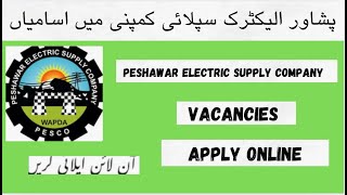 Peshawar Electric Supply Company PESCO job vacancies