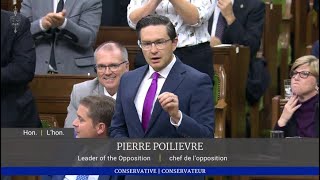 Trudeau questions Poilievre over misogynist hashtag