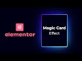 Elementor Magic Card Hover Effect | Wordpress | Elementor Tutorial
