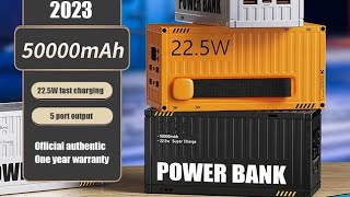 Power bank container 50000mah - unboxing - quick look - Miss Bracelet #gadgets #viral #trending